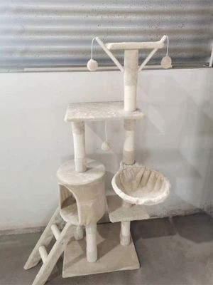 ISO9001 2008 FSCI BSCI Certificato Albero di gatto in legno con grande condominio e design a più livelli