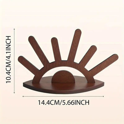 Tenitore di anello in legno Stand gioielli creativi Display per ornamenti Pacchetto regalo incluso