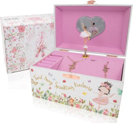Scatola Musica Ballerina Scatola Gioielli In Legno Per Bambini E Ragazzi Regalo Scatola Giocattoli A Mani