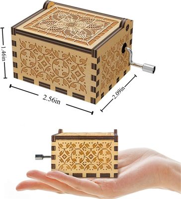 U R My Sunshine Sunflower Music Box Ambientale Legno inciso Laser colorato