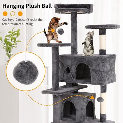 70&quot; Tall Cat Tower Climber Ladder Playhouse con materiale in legno e logo personalizzato