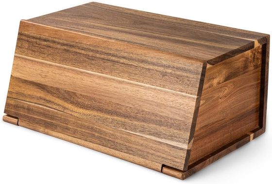 Scatola di pane di legno organizzatore tutto in un pezzo per l'assemblaggio della cucina pane vintage naturale contenitore di immagazzinamento alimentare