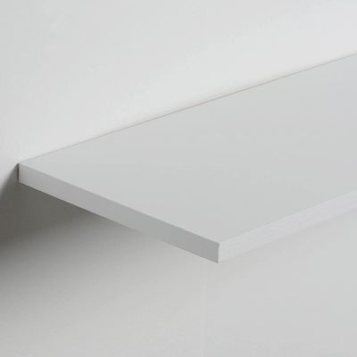 60X20 Livello galleggiante decorativo a parete in legno bianco per la funzione di bagno per la decorazione domestica