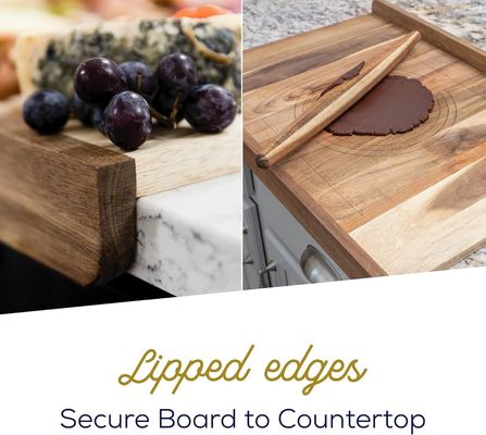 Tavola da taglio di pane in legno polifunzionale con stampa a labbra e incisione laser