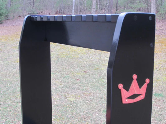 Pavimento in legno finito in nero o scaffale a parete Ideale per esposizione di club da golf Scotty Cameron Rare