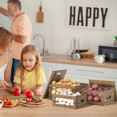 Mantenete la cucina pulita e ordinata con questo contenitore di aglio acrilico trasparente per finestre