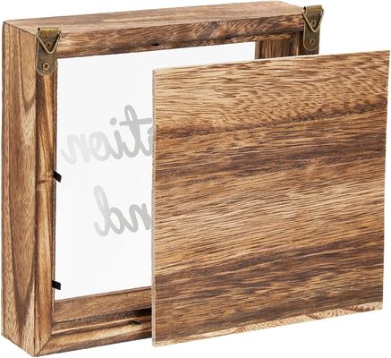 Concorrenziale Burnt Stile Legno Fondo Vacanze Box per risparmio ambientale Piggy Bank