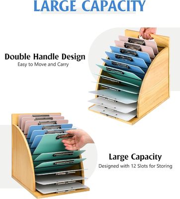 Organizzatore di cartellone in legno multifunzione per classe e ufficio