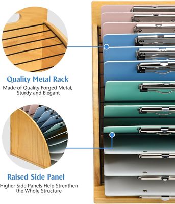 Organizzatore di cartellone in legno multifunzione per classe e ufficio