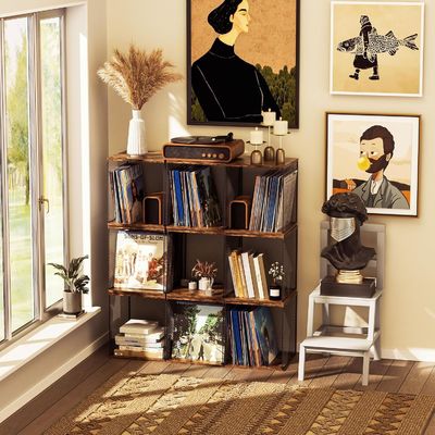 Industrial Record Holder Shelf Vinyl Records Storage Furniture con stile di design moderno
