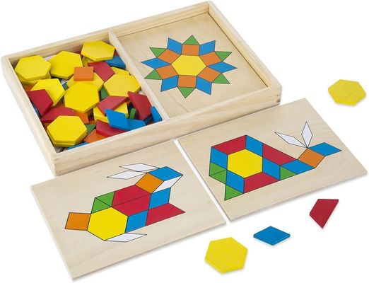ISO9001 2008 FSCI BSCI Certificato Legno Arcobaleno Blocco di costruzione Set per l'istruzione precoce