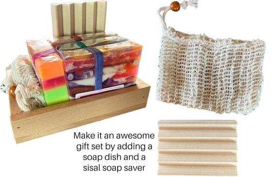 Set regalo di sapone di legno artigianale da 14 pezzi per tutte le stagioni. Domani ci sarà un campione gratuito.