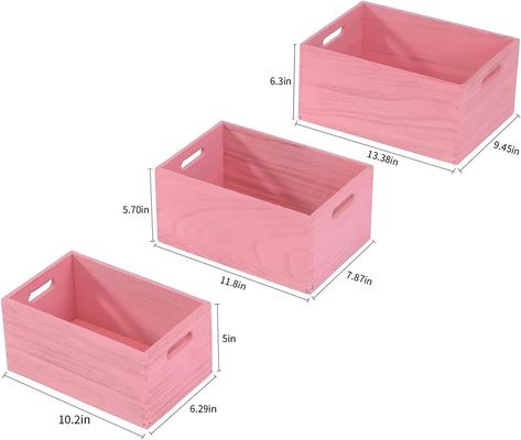 Set di deposito in legno artigianale per verdure e frutta da pane