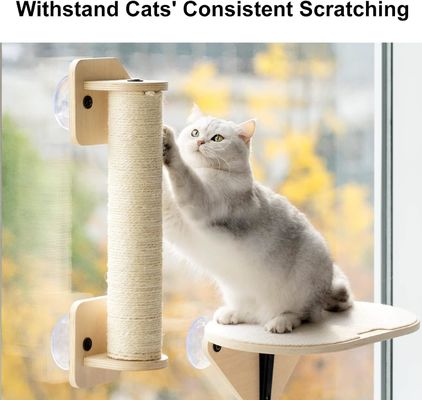 Home Arredamento Cat Climber Set Finestrino in legno Perch Scale di arrampicata