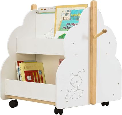 Progettazione funzionale scaffalatore di libri in legno multifunzione per libri per bambini