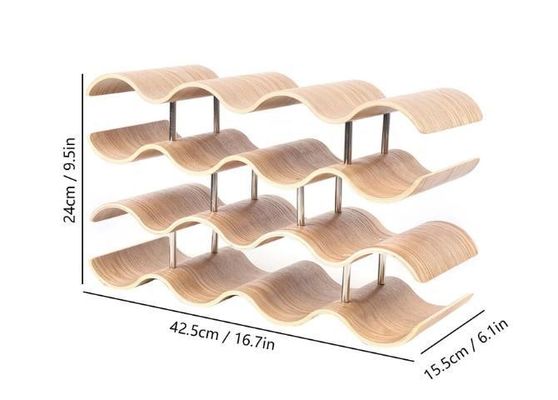 4 strati ripiano in legno massello personalizzato per facile installazione