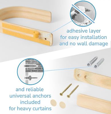 Set di 2 cortine in legno per l'anniversario