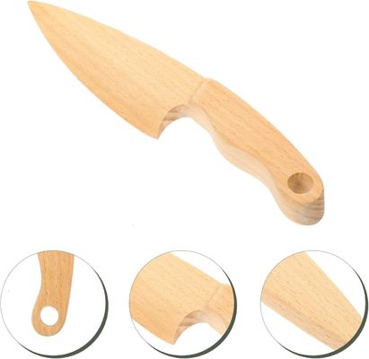 Logo personalizzato Coltelli di legno per giocare a fare finta Cibo Giocattoli Strumenti di apprendimento Dimensioni personalizzate