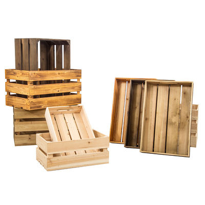 Cassa di cane in legno lucidato con vassoio per conservare frutti e verdure in stile europeo