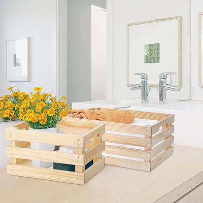 Decorazione della casa Caste in legno con manico in grigio marrone o colore personalizzato