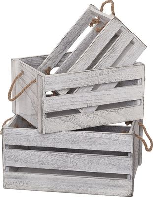 Decorazione della casa Caste in legno con manico in grigio marrone o colore personalizzato
