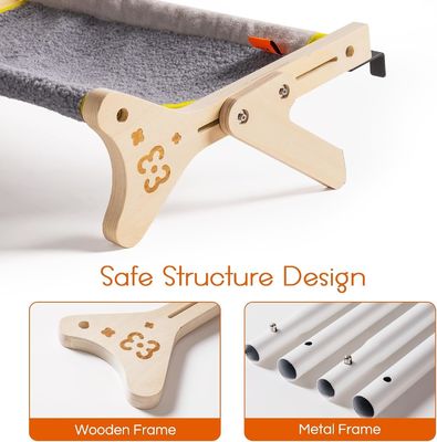 ISO9001 2008 FSCI BSCI Certificato Legno Perch finestra gatto tiene fino a 40 libbre 2 in 1