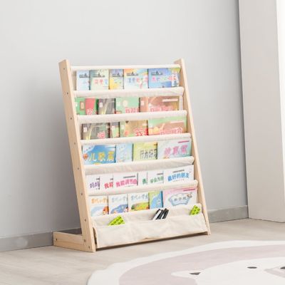 6 Livello di libri per bambini per la stanza da letto Mensola di prodotti in legno Mensola di archiviazione di libri Display