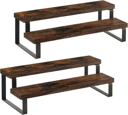 Organizzatore di scaffali di biancheria in legno per uso domestico per visualizzazione rustica