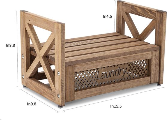 Organizzatore di biancheria in legno Sosta durevole per addolcitori di detersivi migliora il fascino della casa di campagna