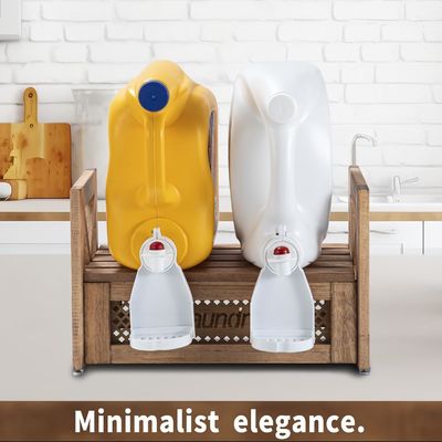 Organizzatore di biancheria in legno Sosta durevole per addolcitori di detersivi migliora il fascino della casa di campagna