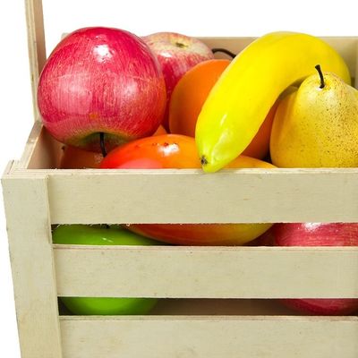 Cestini di stoccaggio in legno per organizzazione portatile di frutta