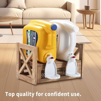 Organizzatore di biancheria in legno Sosta durevole per addolcitori di detersivi migliora il fascino della casa di campagna