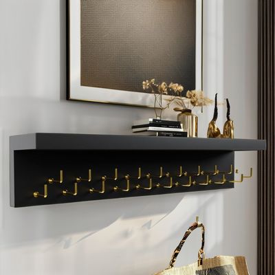 Visualizzazione di trofei in legno Medaglia per elettrodomestici appendiabiti e scaffali per trofei con ganci