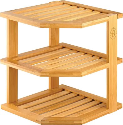 Organizzatore di scaffali in legno da cucina per scaffali da armadio