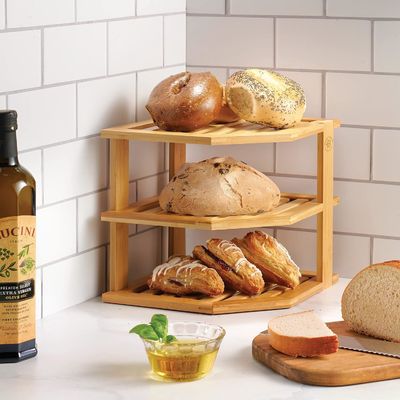Organizzatore di scaffali in legno da cucina per scaffali da armadio