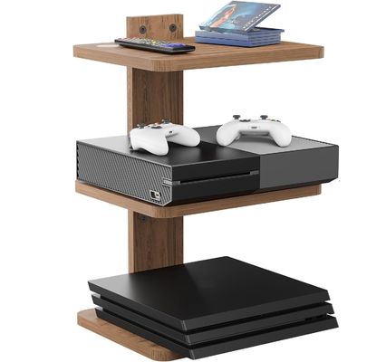 Scaffale TV galleggiante di forma personalizzata per lettori DVD Cable Box Router Console da gioco