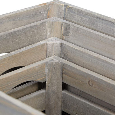 Capacità personalizzata Casse in legno d'epoca per la decorazione domestica Stile di arte popolare