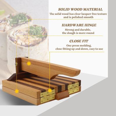 10 pollici quadrati di farina di legno Tortilla Press per Taco fatti in casa e più logo personalizzato accettabile