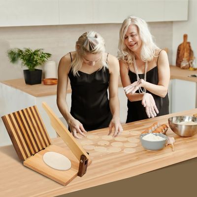 10 pollici quadrati di farina di legno Tortilla Press per Taco fatti in casa e più logo personalizzato accettabile