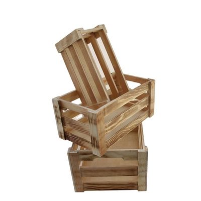 Casse di frutta in legno robuste e durevoli 21x10x10cm 21x10x11.2cm 31.2x20.3x14cm per frutta