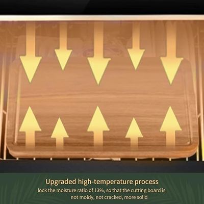 17x12 12x10 12x7 Pollici Spessore di Legno Tavolo da taglio Set di 3 con maniglie e liquido scanalatore