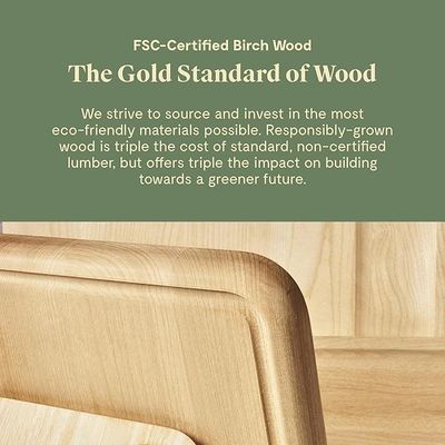 Tavola da taglio di legno di betulla da 10 x 7 pollici rivestita con finitura a cera di olio minerale sicuro per l'alimentazione