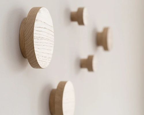 Tenitore chiave magnetico in legno per il muro Oak Hook