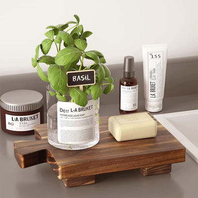 Olio vegetale materiale di legno piantaglio display stand vassoio logo personalizzato accettabile
