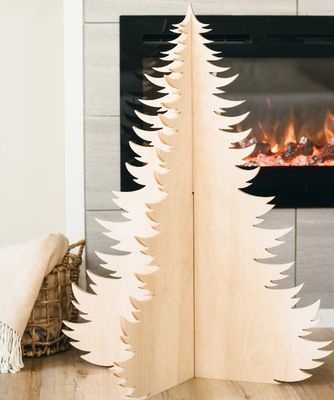 Vantaggio di grande quantità 202407 Decorazioni di Natale Alberi di legno Custom