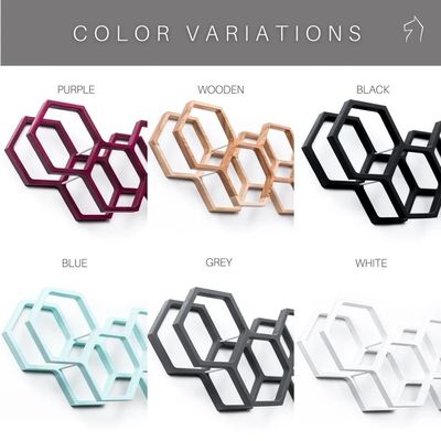 Home Arredamento In legno montato a parete con nido di miele Portante di carta igienica con deposito di tessuti