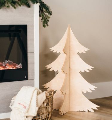 Vantaggio di grande quantità 202407 Decorazioni di Natale Alberi di legno Custom