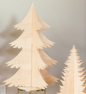 Vantaggio di grande quantità 202407 Decorazioni di Natale Alberi di legno Custom