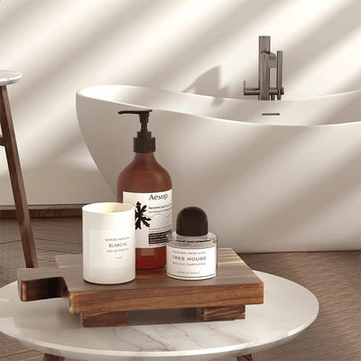 Olio vegetale materiale di legno piantaglio display stand vassoio logo personalizzato accettabile