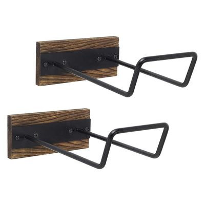 Arredamento per soggiorni Multi Sport Scatola di deposito con supporto per il muro in legno bruciato